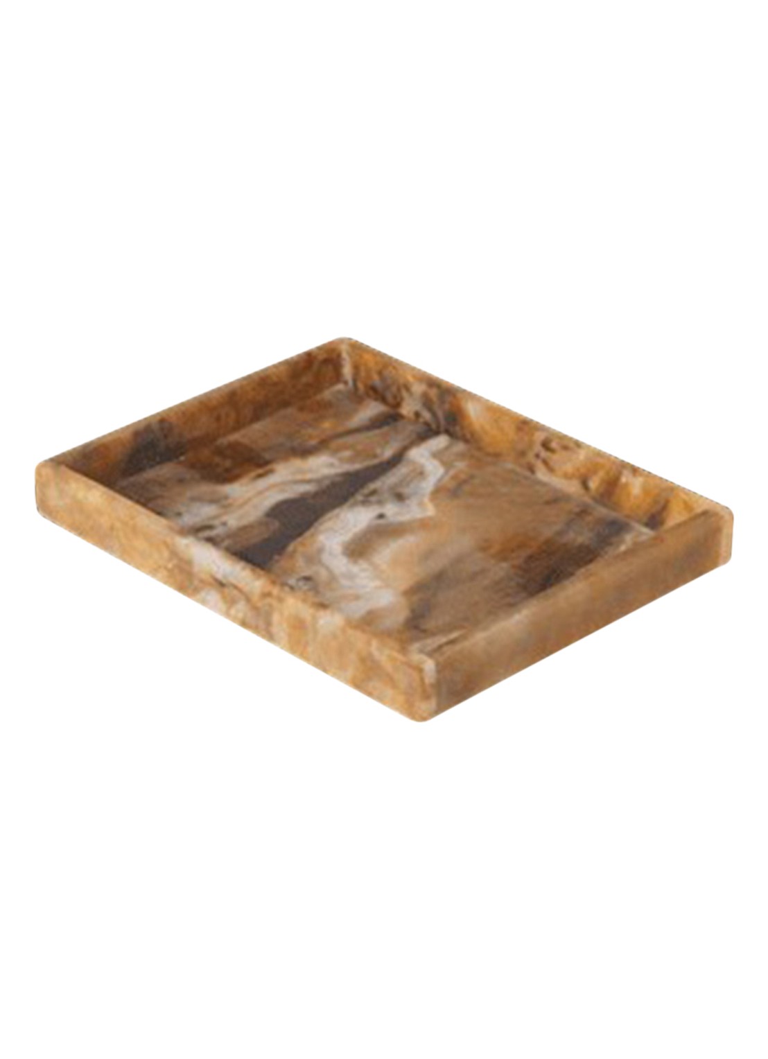 ferm LIVING Mist Tray dienblad 15 x 20 cm - voorkant lichtbruin