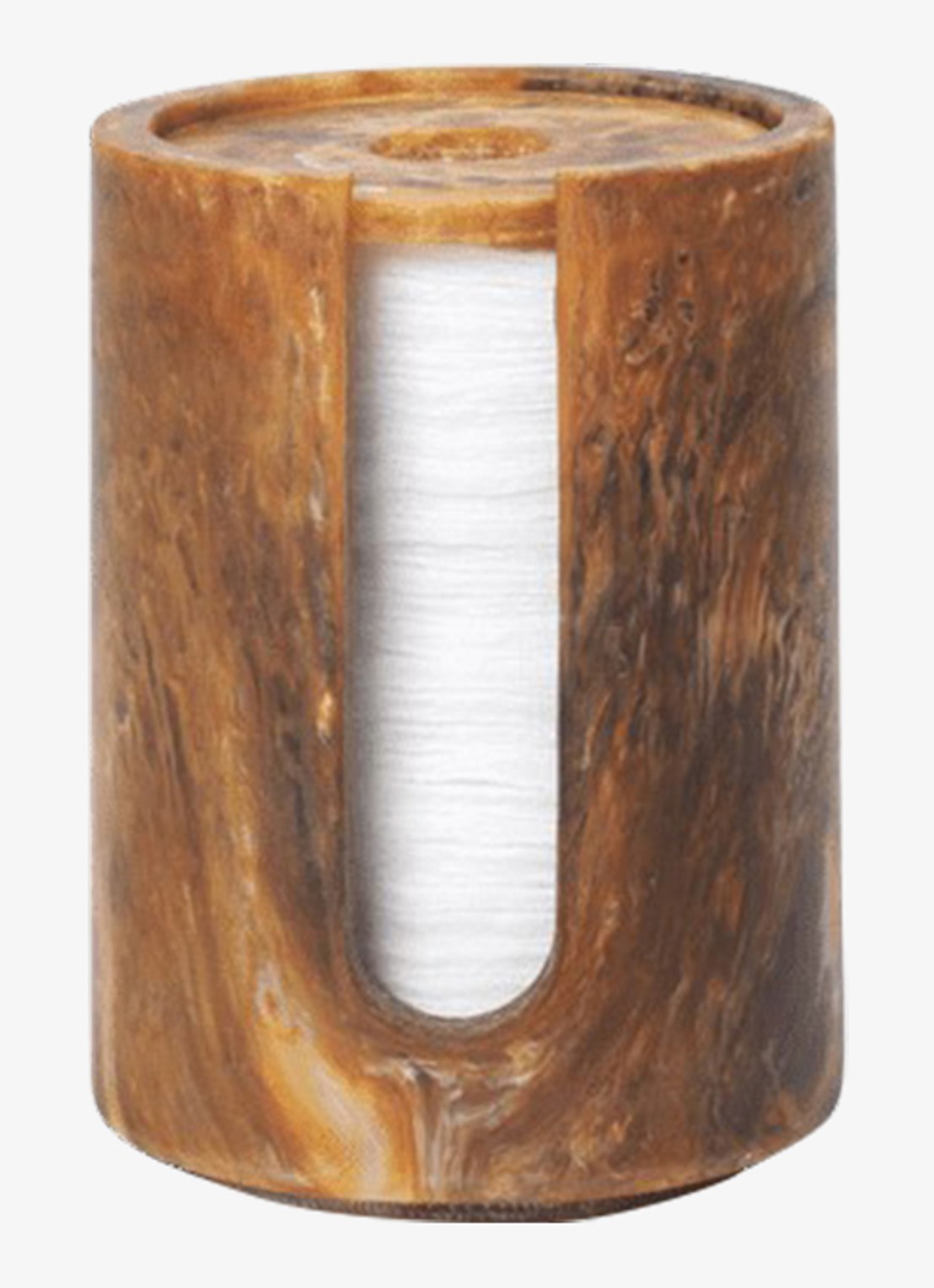 ferm LIVING Mist voorraadpot 11,8 cm - voorkant roodbruin