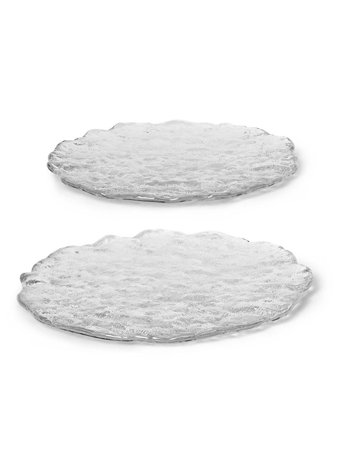 ferm LIVING Momento onderzetter set van 2 - voorkant transparant