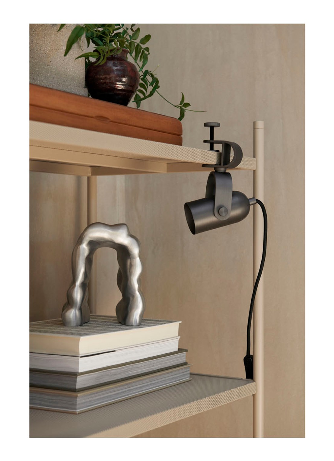 ferm LIVING Morf sculptuur 18,5 cm - detail 4 zilver