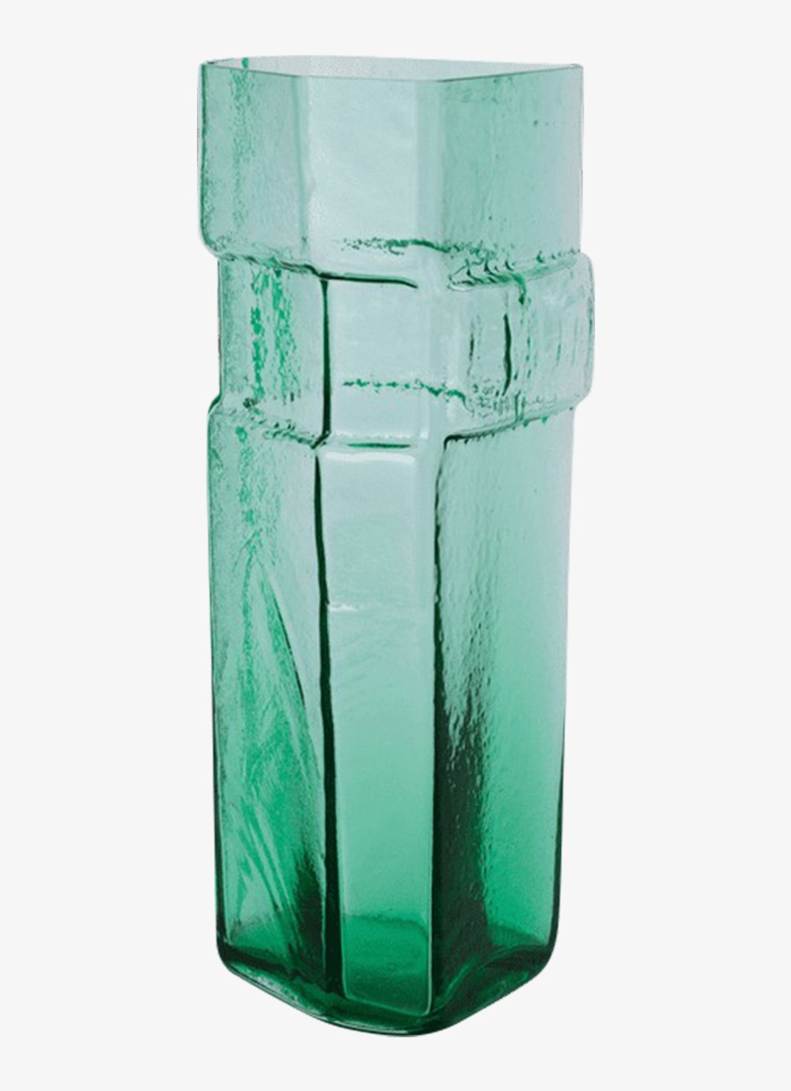 ferm LIVING Muro vaas 38 cm - voorkant groen