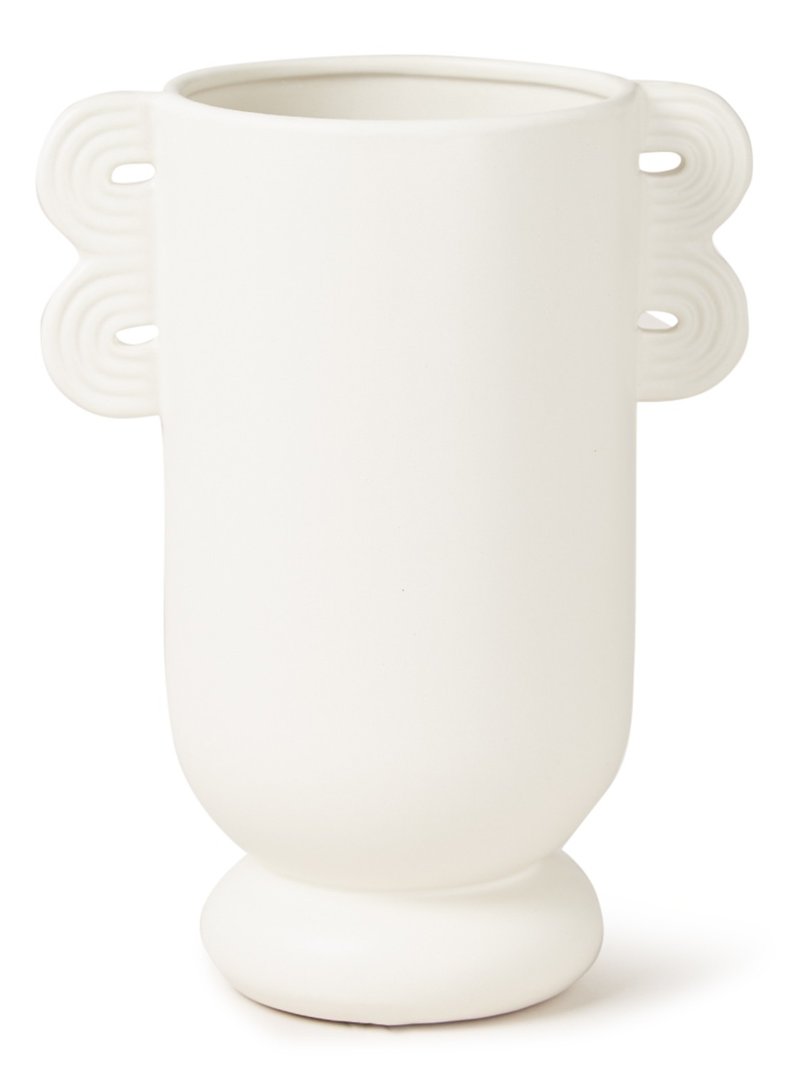 ferm LIVING Muses Ania vaas 26 cm  - voorkant 2 wit
