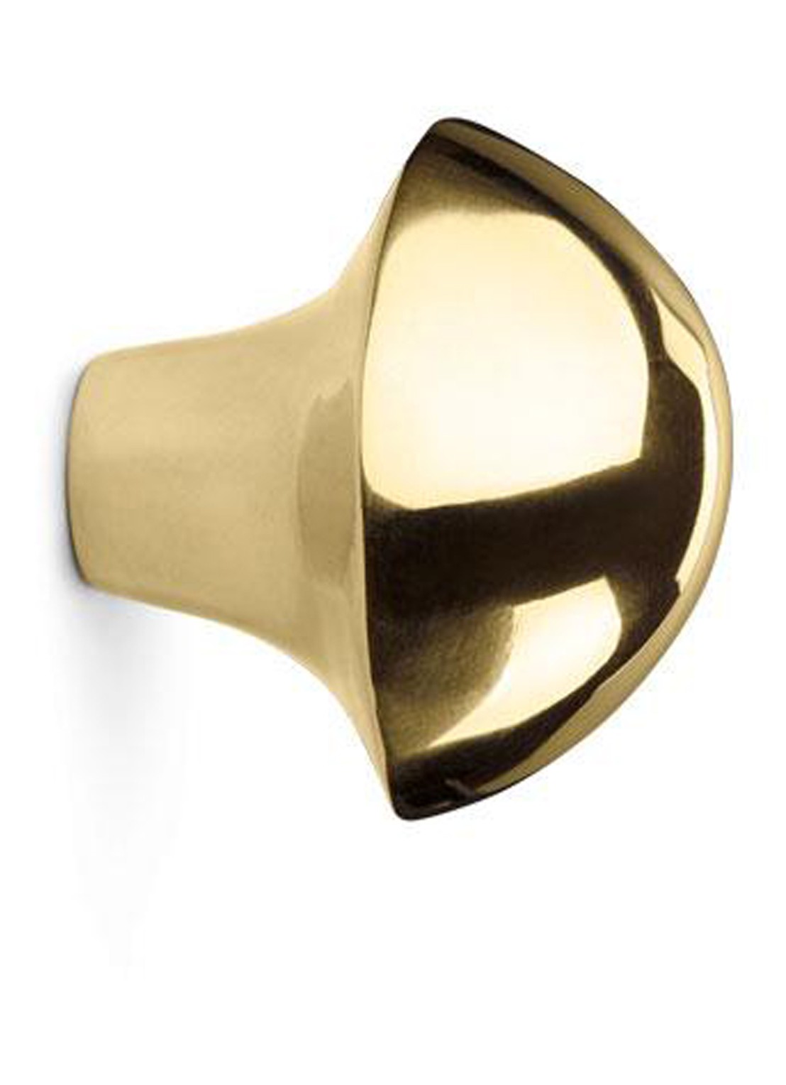 ferm LIVING Mushroom wandhaak 3,7 cm - voorkant goud