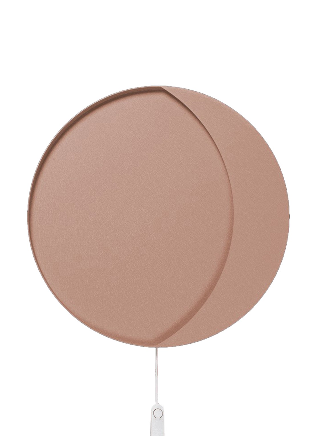 ferm LIVING Neba wandlamp 45,5 cm - voorkant roze