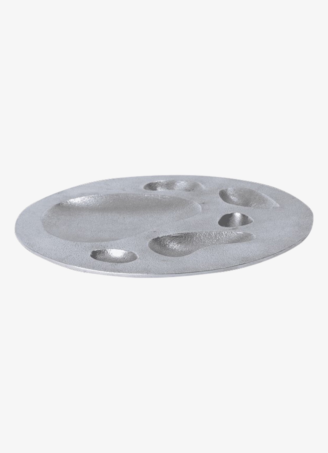 ferm LIVING Niche Large schaal 32 cm - voorkant zilver