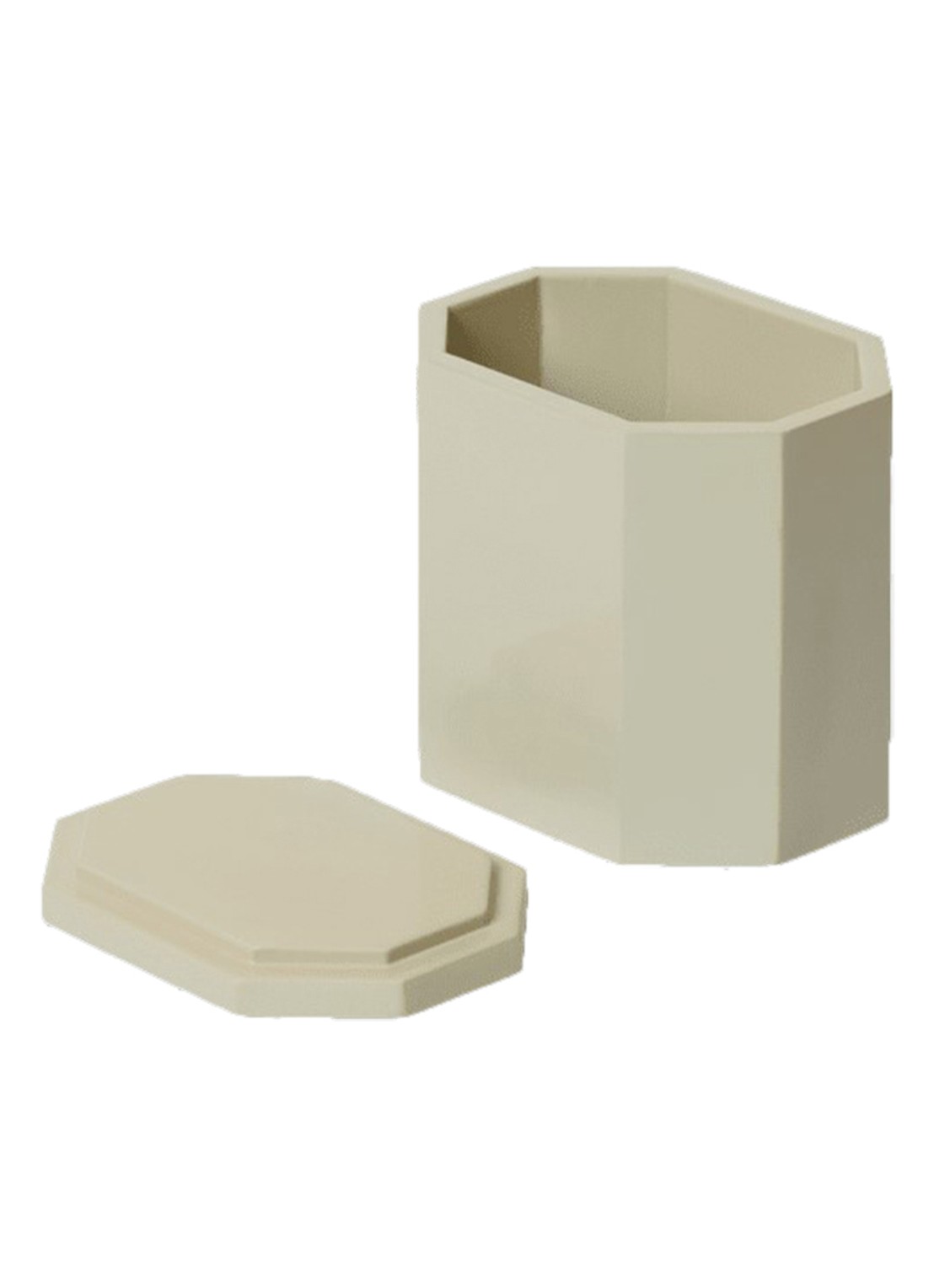 ferm LIVING Nova opbergdoos 10 x 7,5 cm - voorkant 3 beige