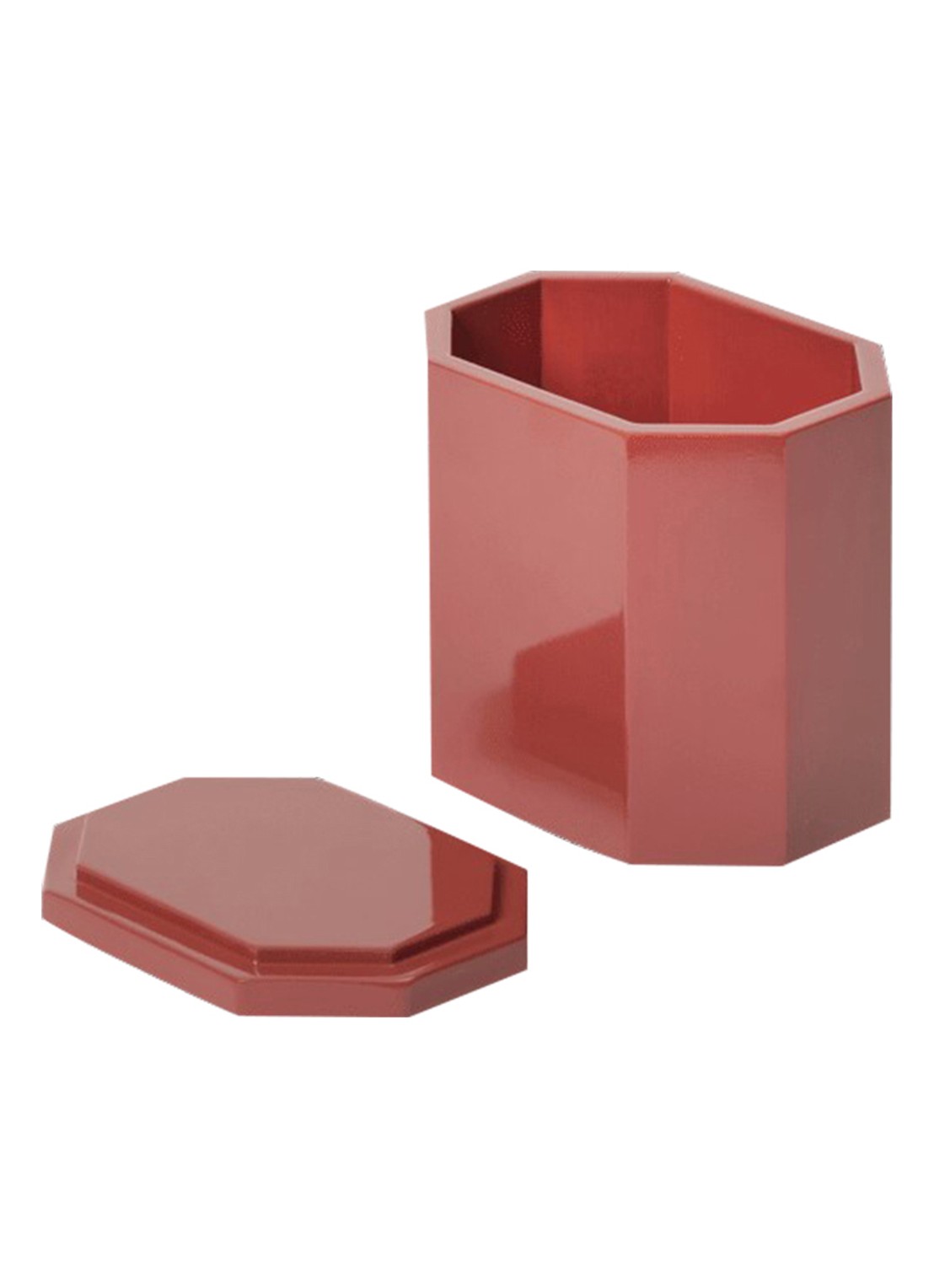 ferm LIVING Nova opbergdoos 10 x 7,5 cm - voorkant 3 rood
