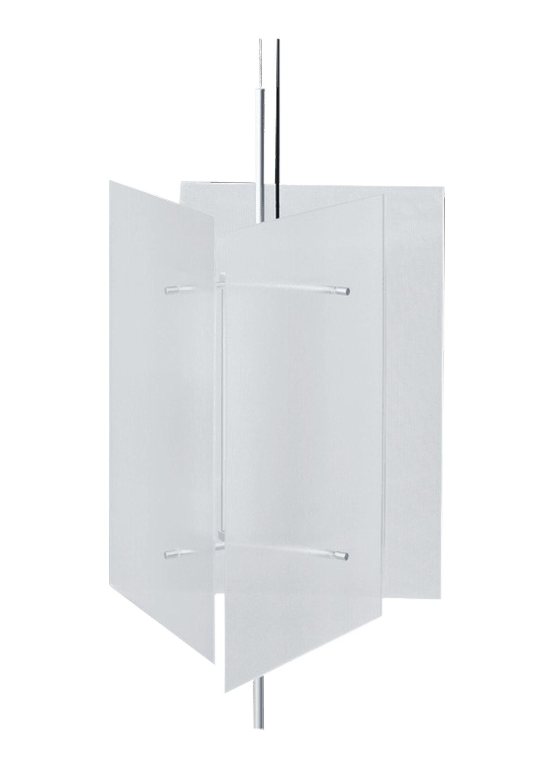 ferm LIVING Oeste hanglamp 46 cm - voorkant 2 transparant