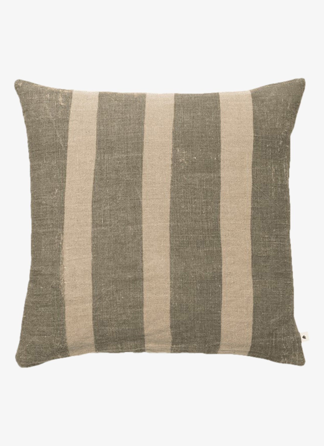 ferm LIVING Oleo sierkussen 50 x 50 cm - voorkant olijfgroen