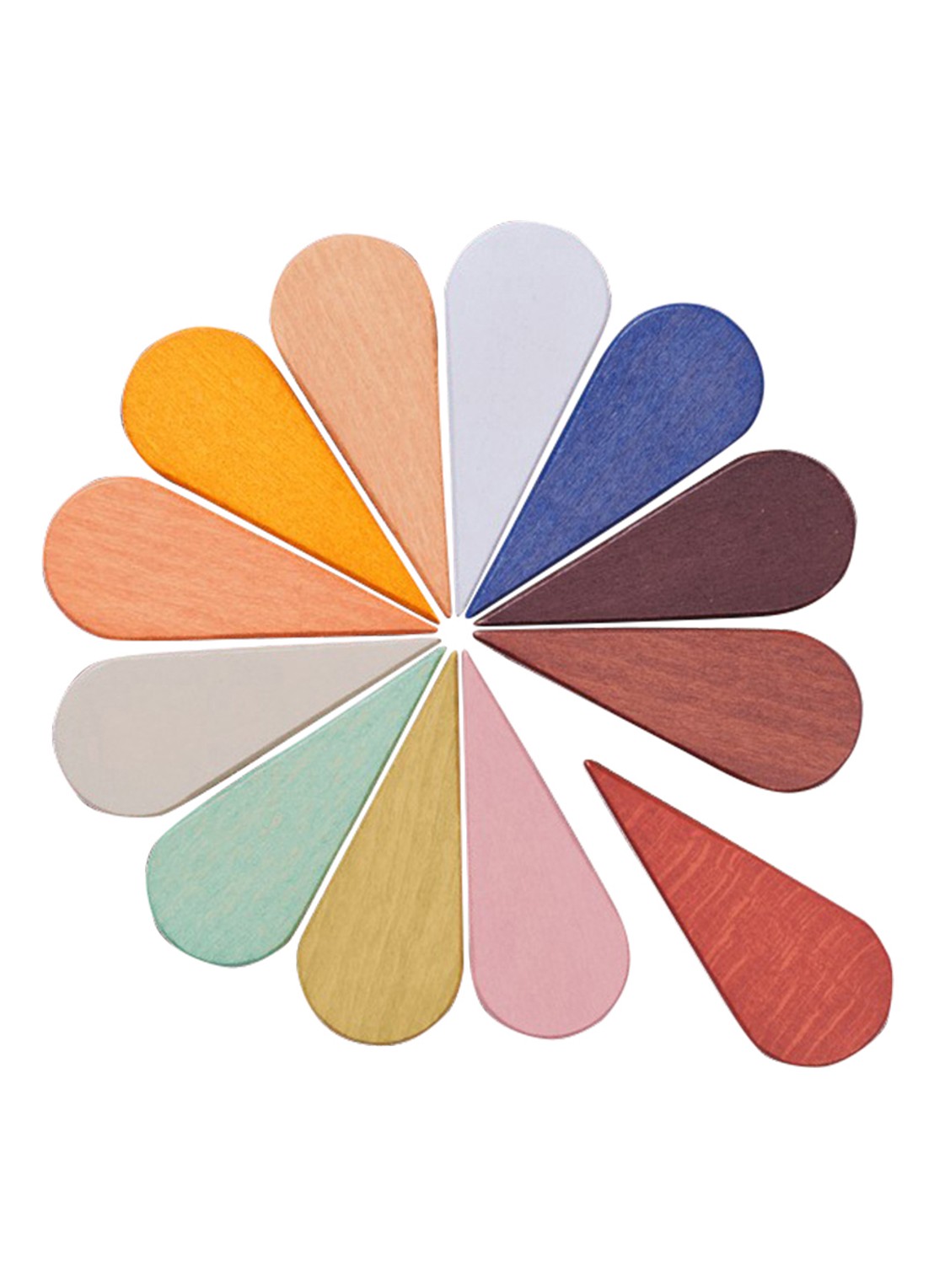 ferm LIVING Petal speelblokken - voorkant geel