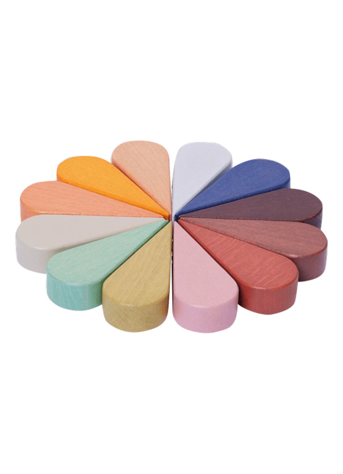ferm LIVING Petal speelblokken - voorkant 2 geel
