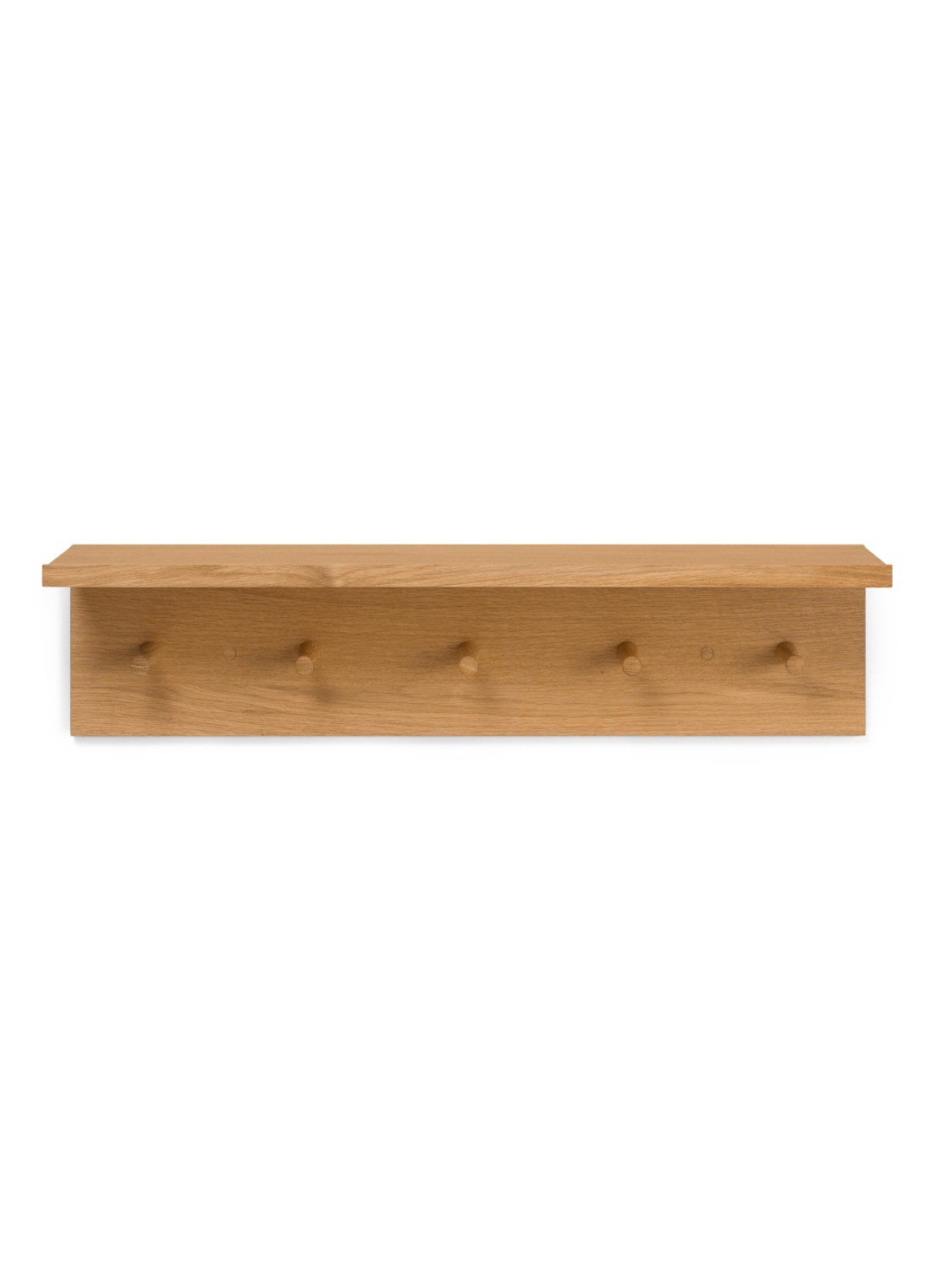 ferm LIVING Place wandkapstok 75 cm - voorkant bruin