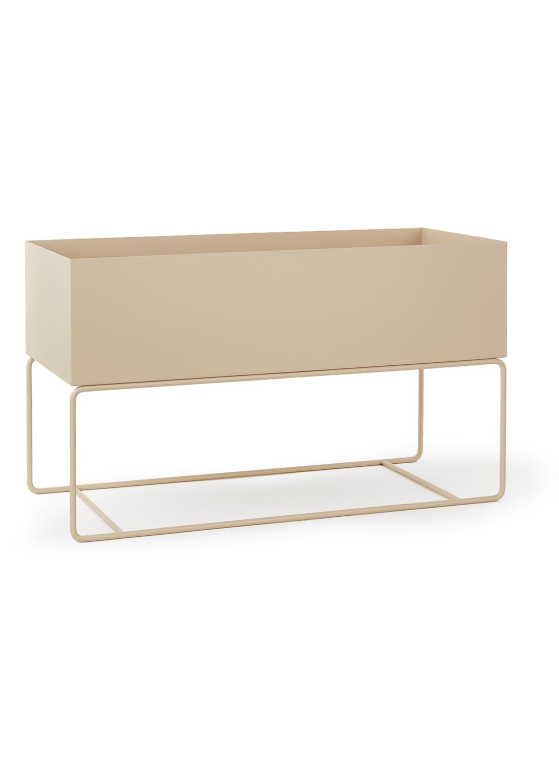 ferm LIVING Plant Box L plantenbak voor binnen 45 cm - voorkant zand