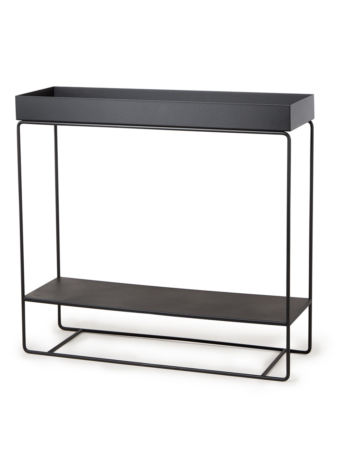 ferm LIVING Plant Box plantenbak voor binnen 75 cm - voorkant 2 zwart