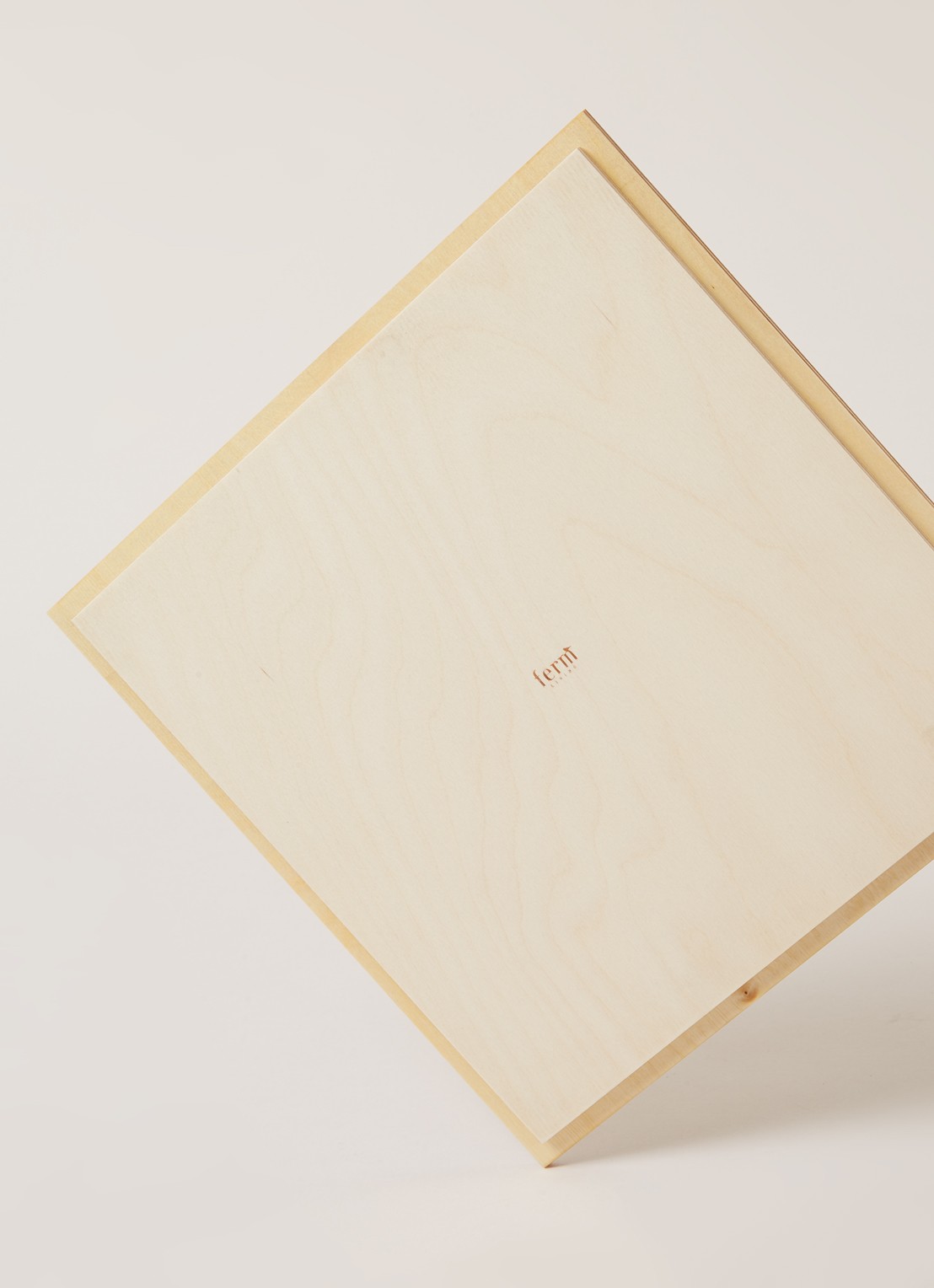 ferm LIVING Plant Box tray van hout 26 x 26 cm - detail 3 lichtbruin