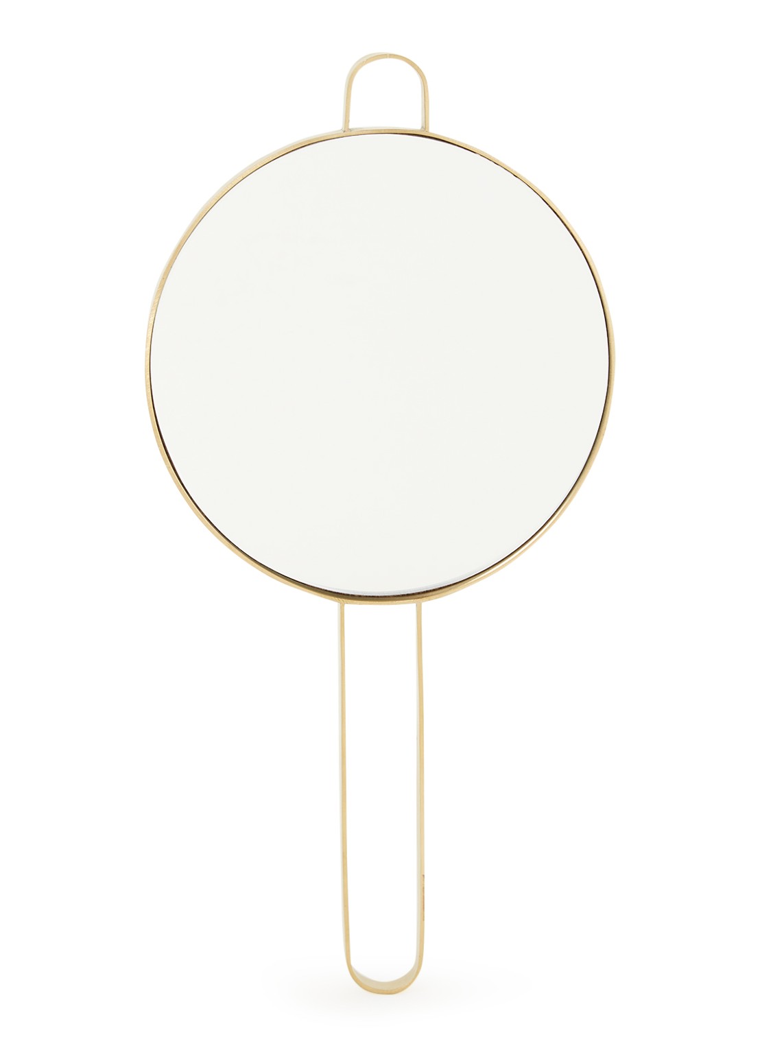 ferm LIVING Poise handspiegel 28,5 x 14,5 cm - voorkant 3 goud