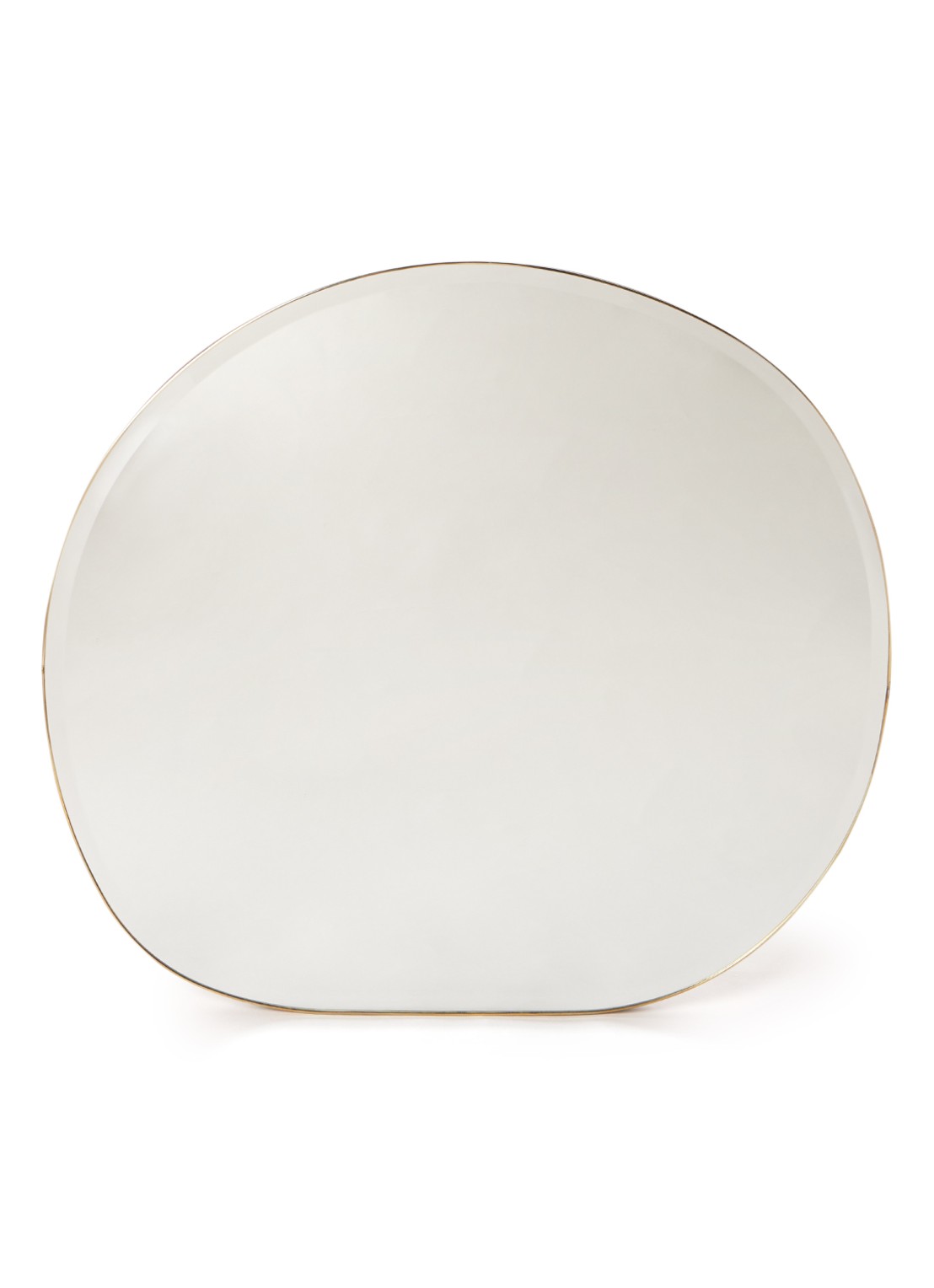 ferm LIVING Pond Small wandspiegel  - voorkant zwart