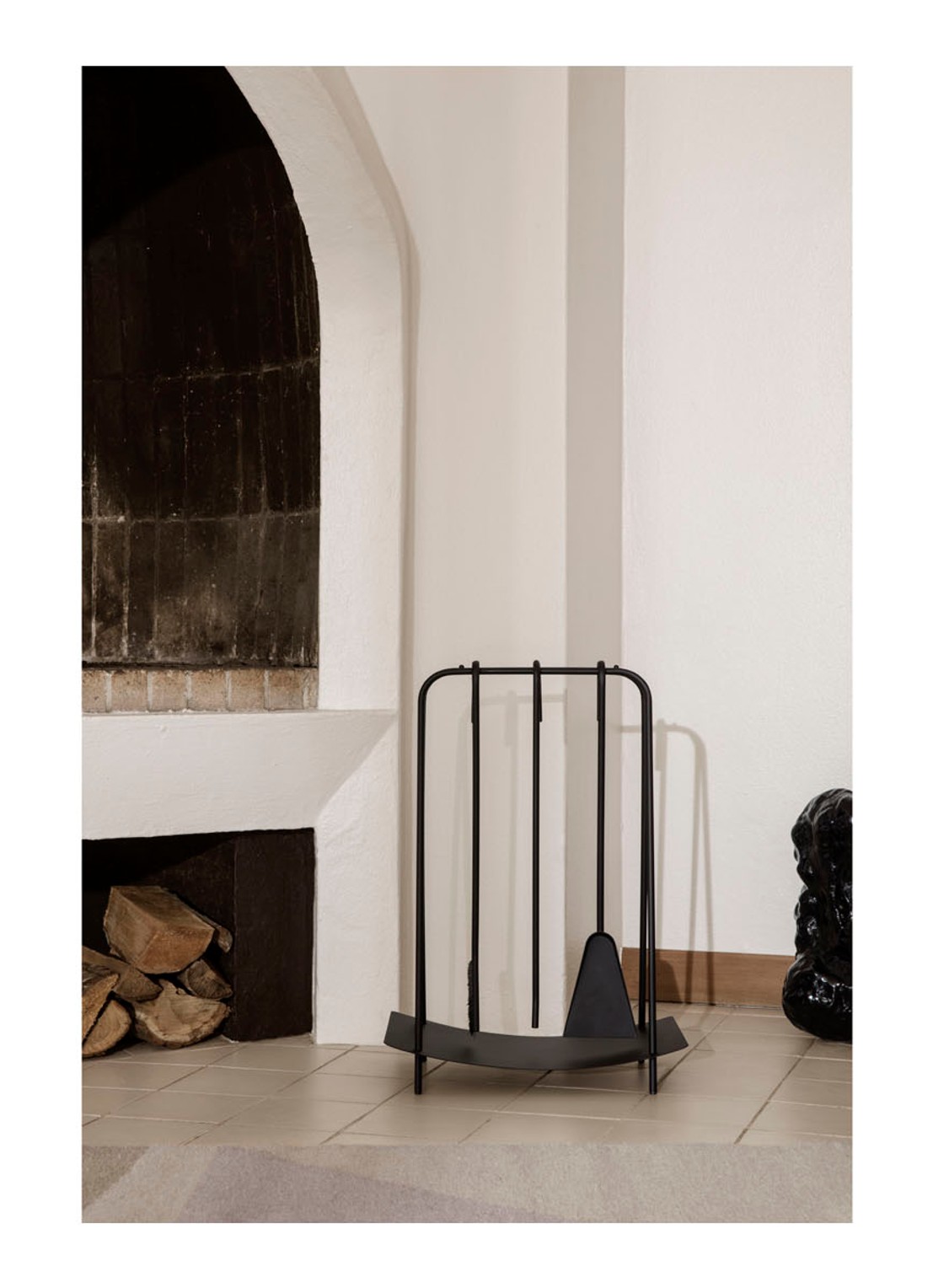 ferm LIVING Port haardset 4-delig - voorkant 3 zwart