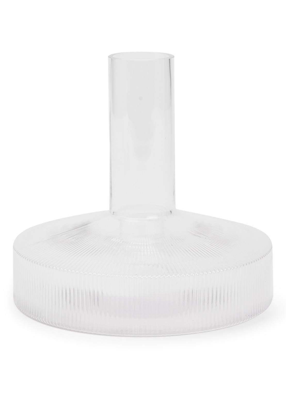 ferm LIVING Ripple decanteerkaraf 1,1 liter - voorkant transparant