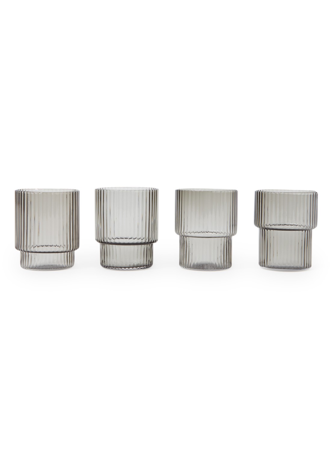 ferm LIVING Ripple drinkglas 6 cl set van 4 - voorkant undefined
