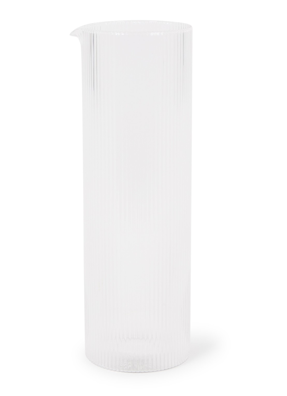 ferm LIVING Ripple karaf 1,1 liter - voorkant transparant