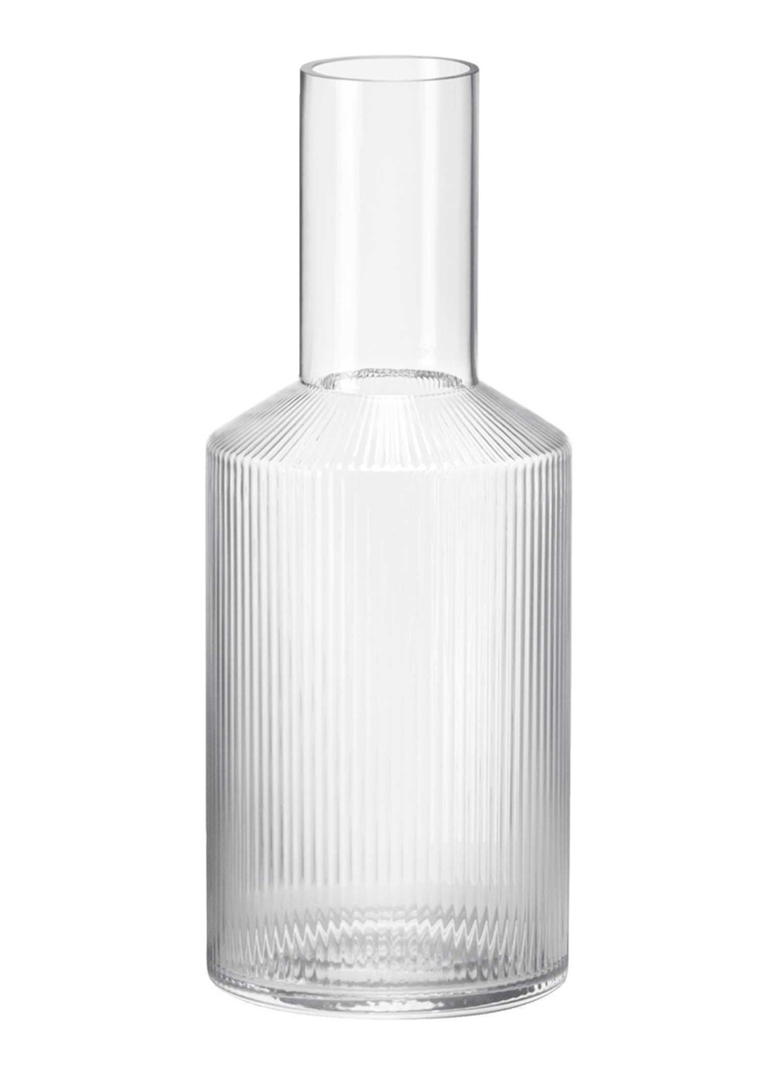 ferm LIVING Ripple karaf 1 liter - voorkant transparant