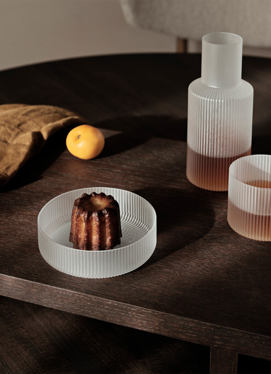 ferm LIVING Ripple kom 12,2 cm set van 4 - voorkant 2 wit