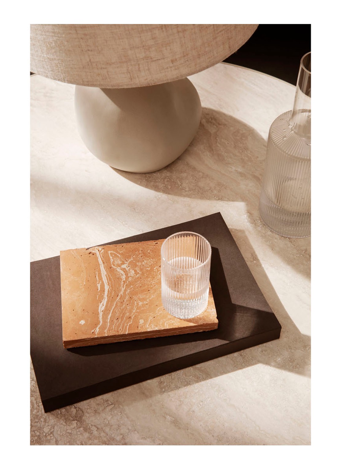 ferm LIVING Ripple Verrines glazen set van 4 - voorkant 2 transparant