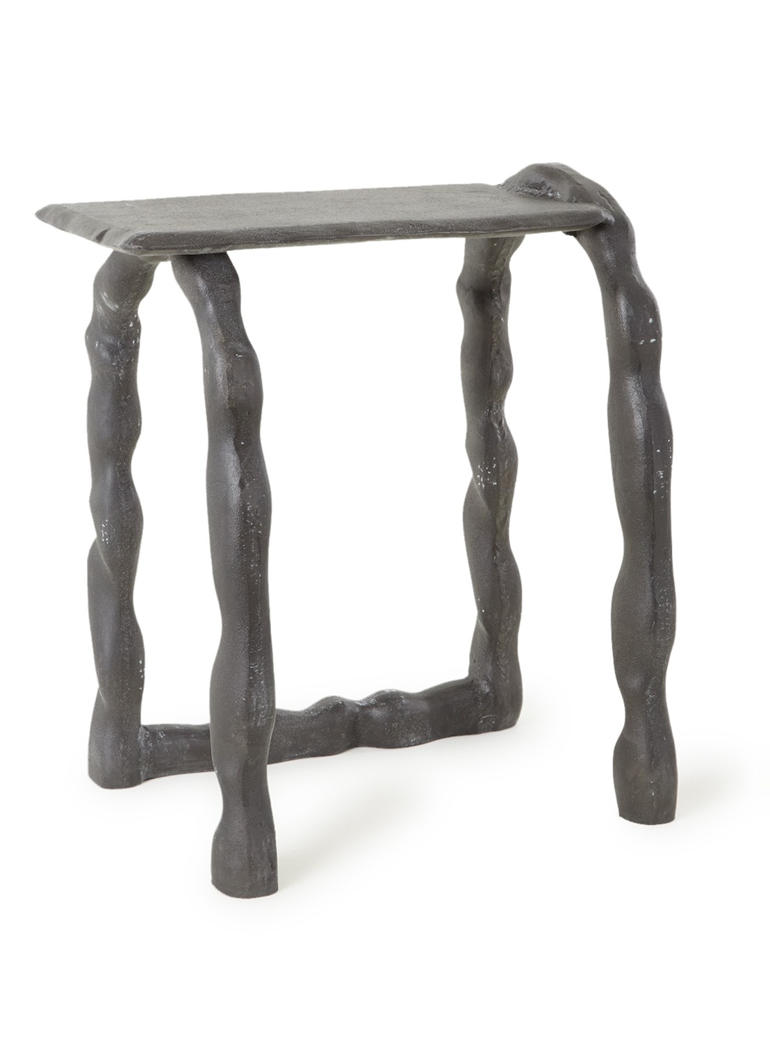ferm LIVING Rotben bijzettafel 54 cm - voorkant zwart