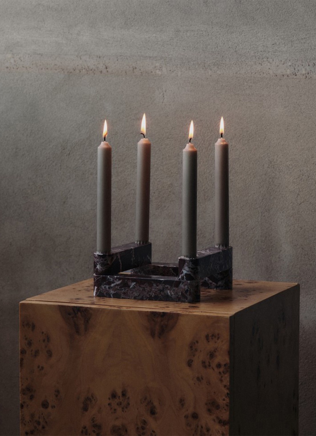 ferm LIVING Sense wierrookhouder inclusief wierrook - detail 4 bordeauxrood