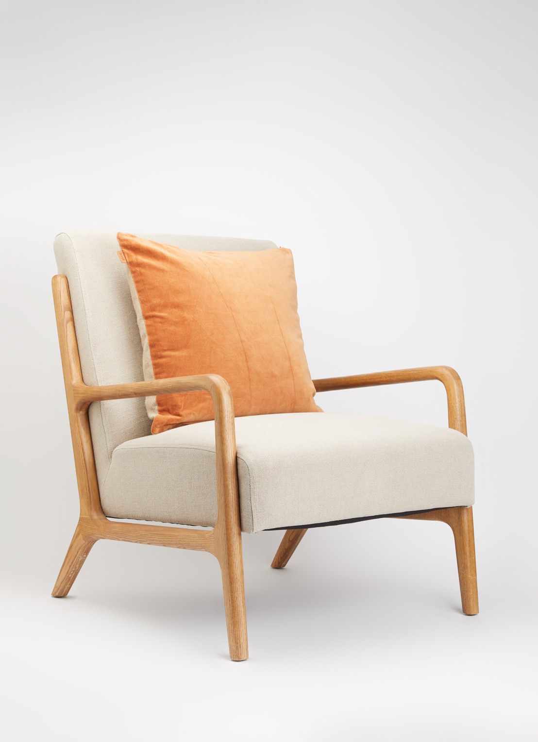 ferm LIVING Senti sierkussen 50 x 50 cm  - voorkant 4 roestbruin