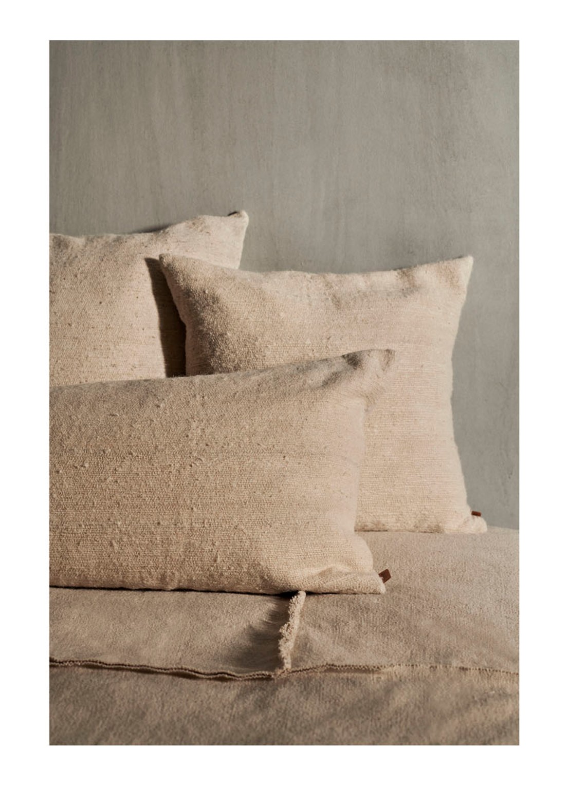 ferm LIVING Sierkussen 50 x 50 cm - detail 3 beige