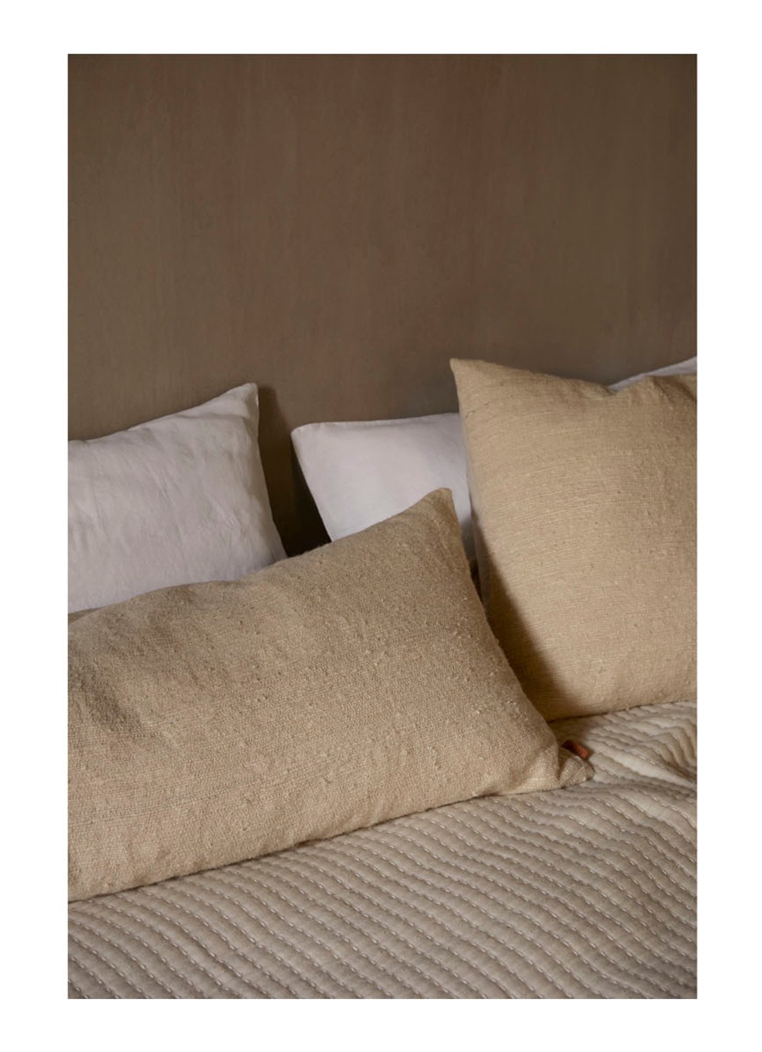 ferm LIVING Sierkussen 50 x 50 cm - voorkant 2 beige
