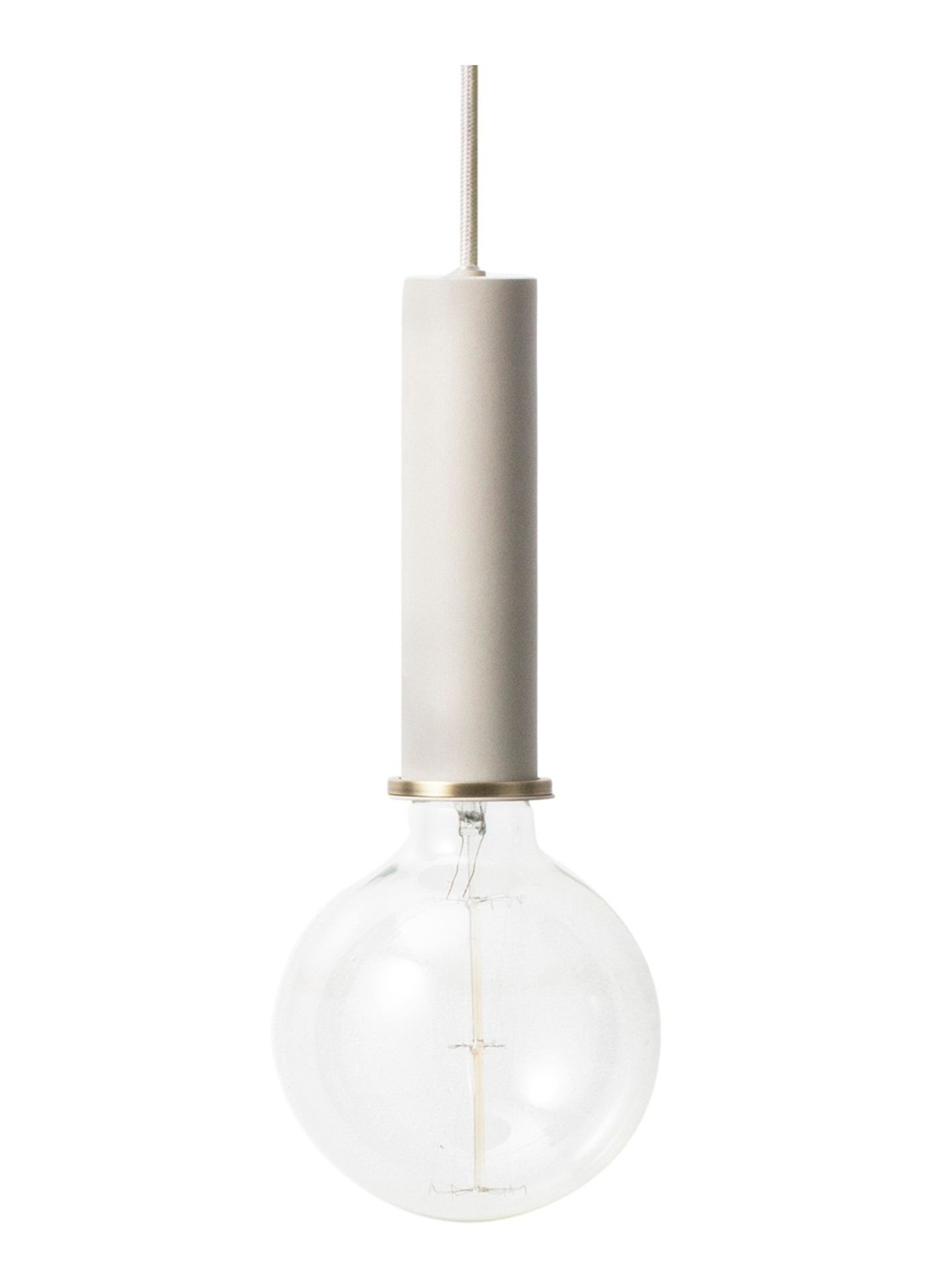 ferm LIVING Socket hanglamp - voorkant grijs