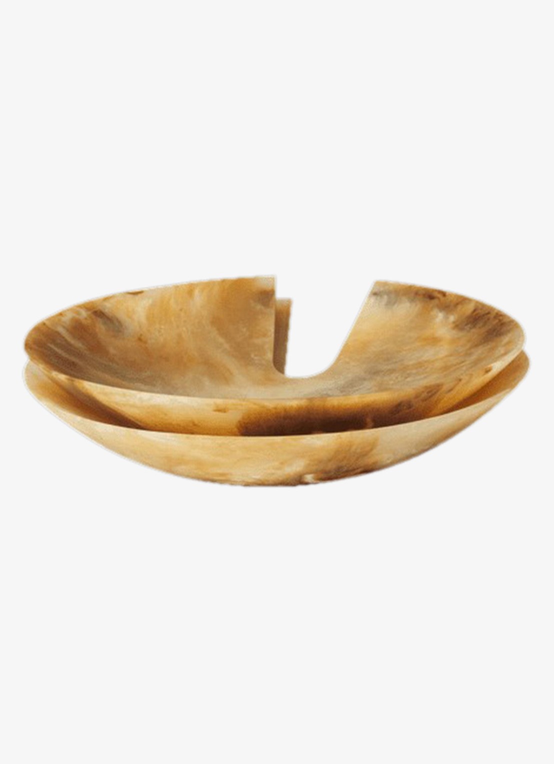 ferm LIVING Sol saladebestek 2-delig - voorkant bruin