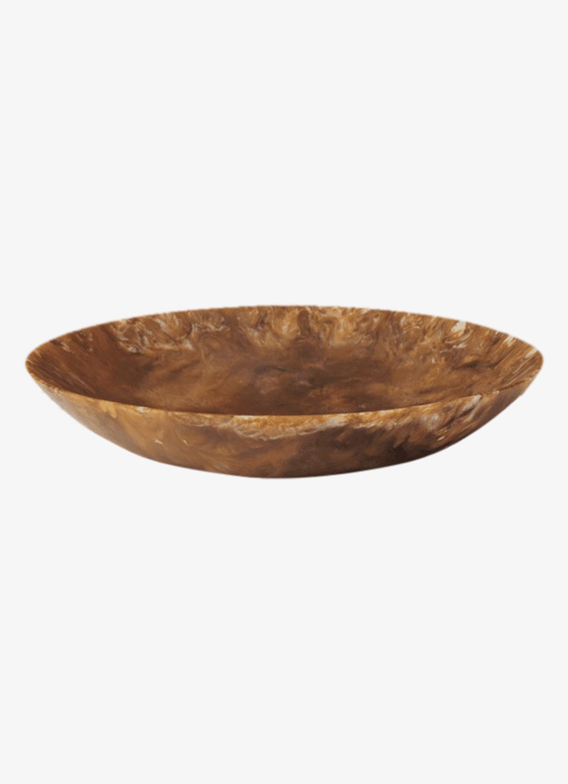 ferm LIVING Sol saladeschaal 40 cm - voorkant bruin