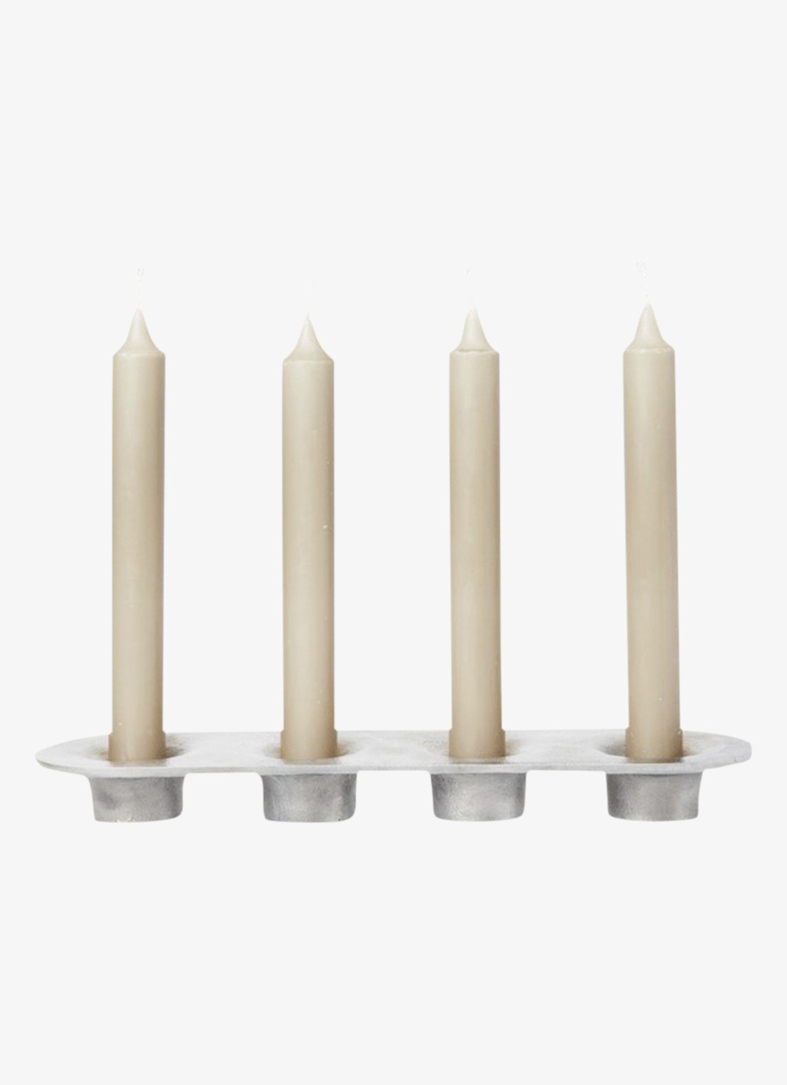 ferm LIVING Soothe kandelaar - detail zilver