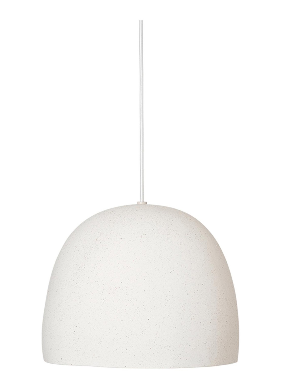 ferm LIVING Speckle hanglamp large Ø30,5 cm - voorkant wit