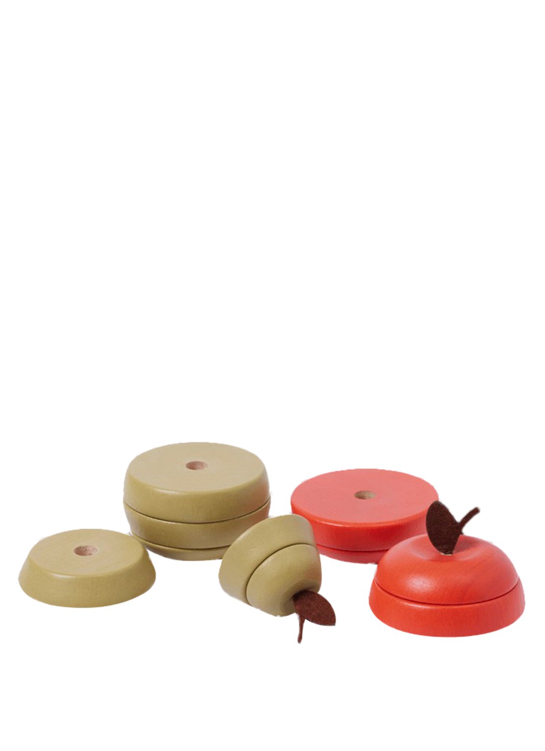 ferm LIVING Stacking Appel en Peer stapelset - voorkant 2 rood