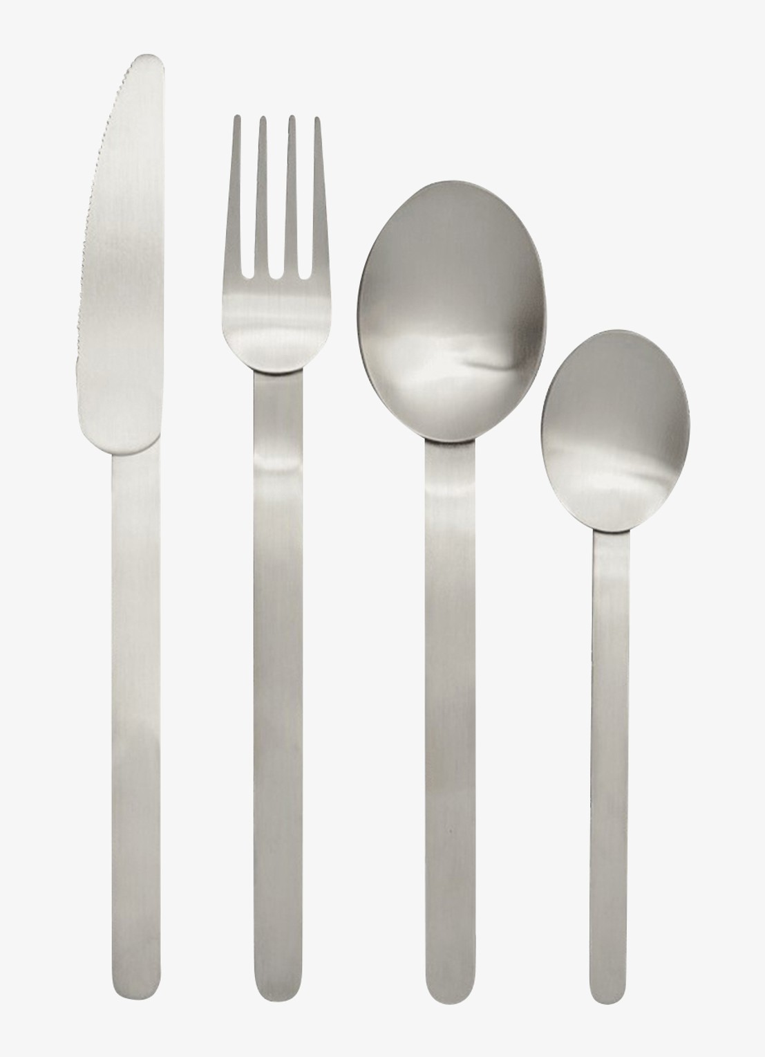 ferm LIVING Stelo bestekset 4-delig - detail 3 zilver