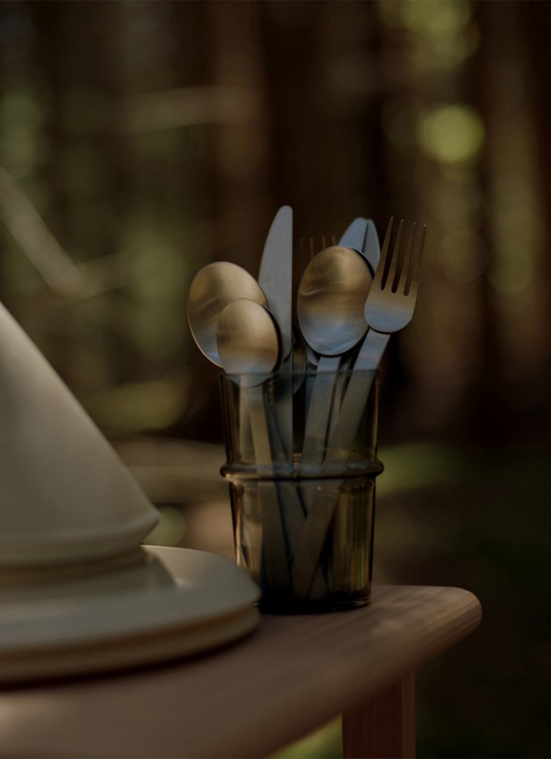 ferm LIVING Stelo bestekset 4-delig - detail 5 zilver