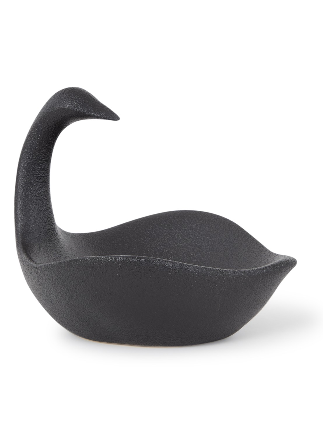 ferm LIVING Swan fruitschaal 32 cm - voorkant zwart