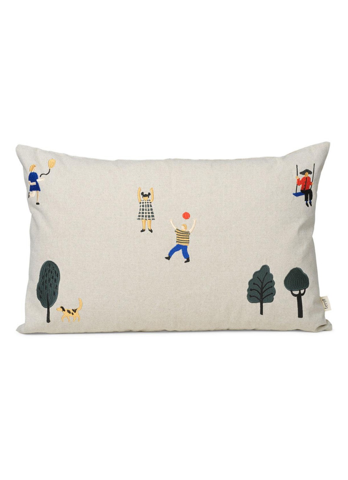 ferm LIVING The Park kussen  - voorkant beige