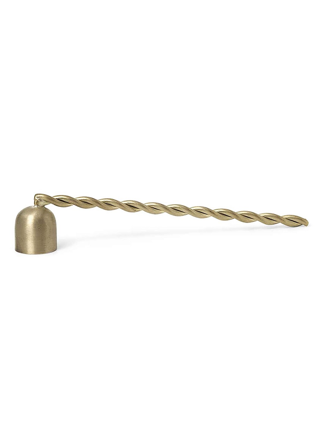 ferm LIVING Twist kaarsendover 15 cm - voorkant messing