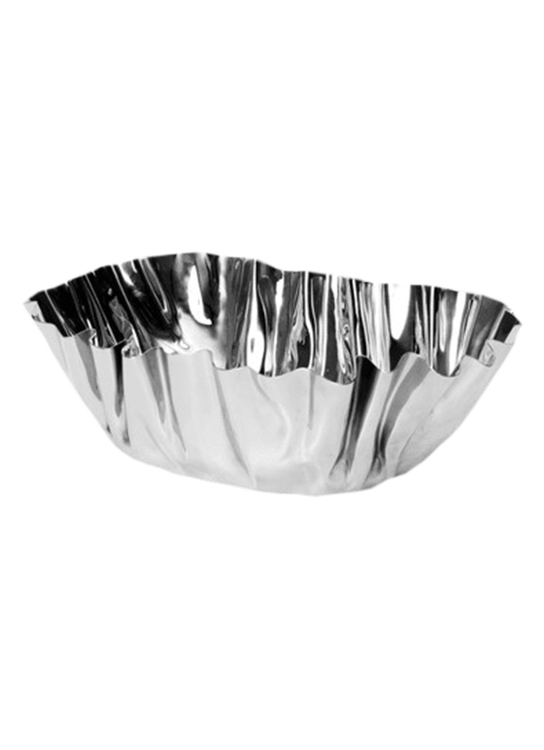 ferm LIVING Tydra schaal 10 cm - voorkant zilver