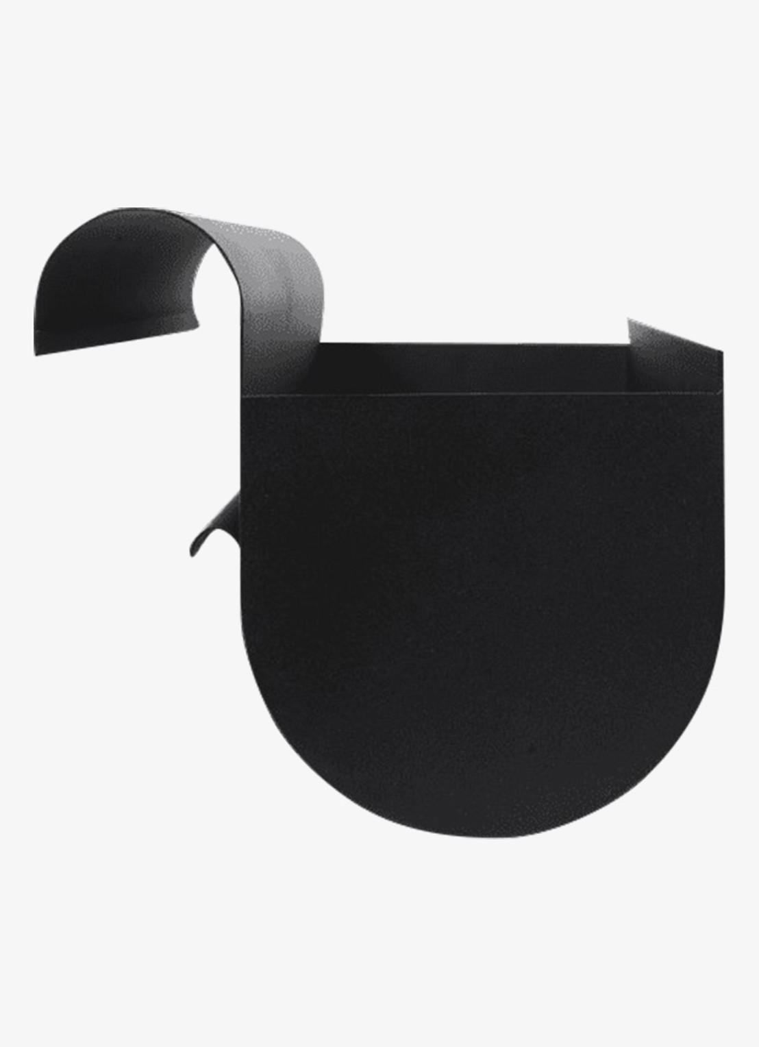 ferm LIVING Uma Large balkonbak 24,6 x 60 cm - voorkant 2 zwart