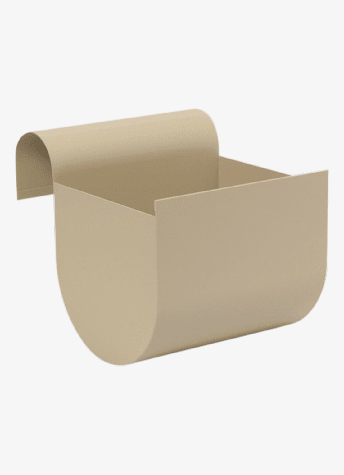 ferm LIVING Uma Small balkonbak 24,6 x 20 cm - voorkant beige