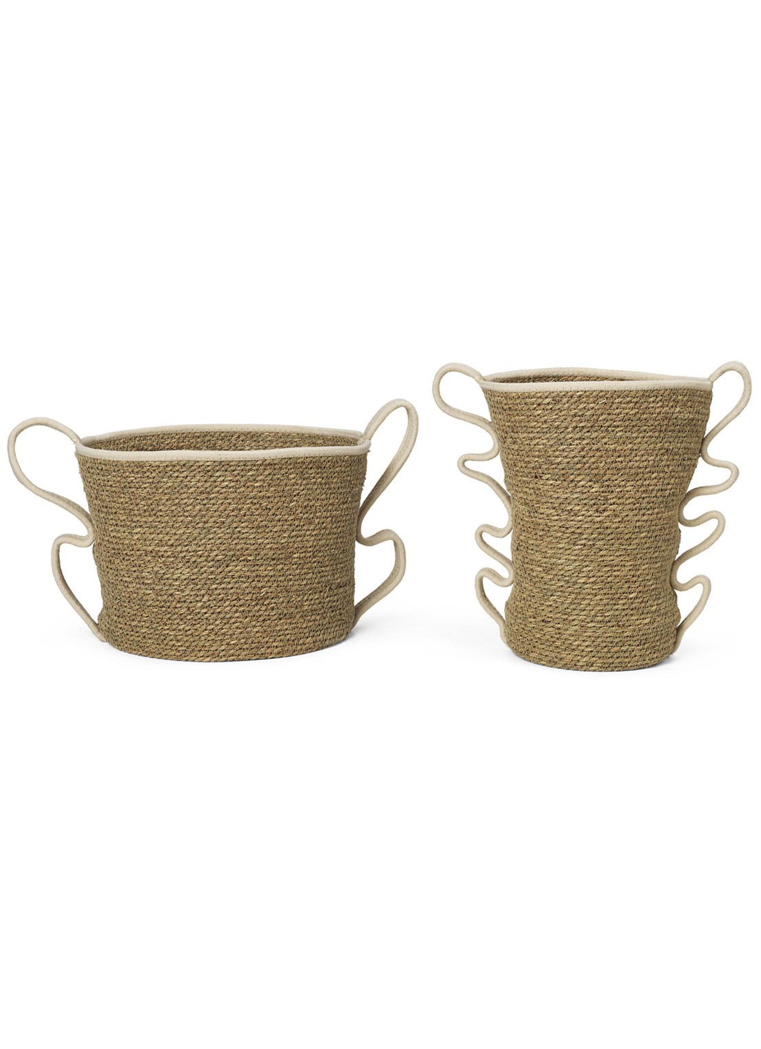 ferm LIVING Verso opbergmand set van 2 - voorkant wit