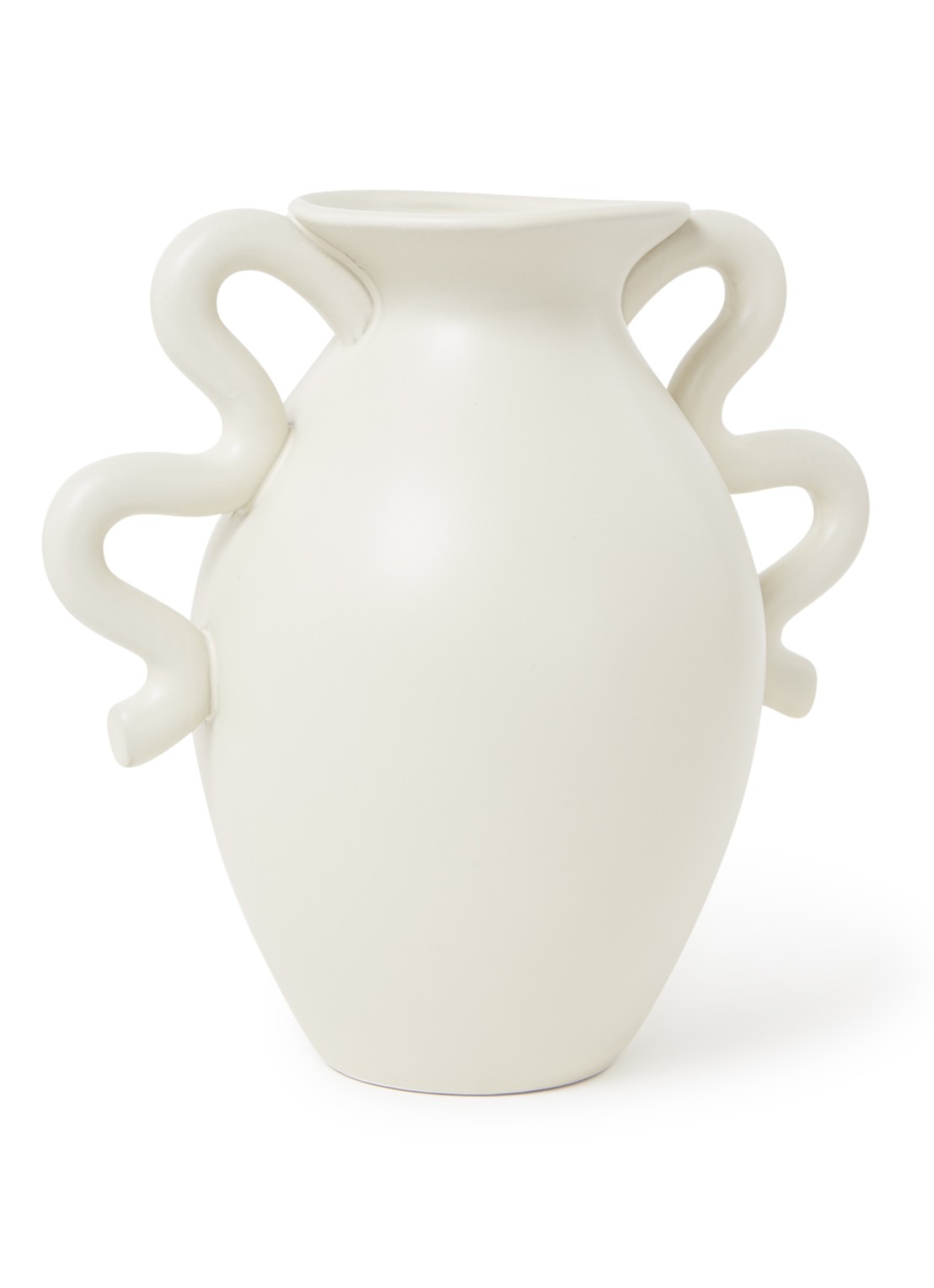 ferm LIVING Verso vaas 27 cm - voorkant gebroken wit