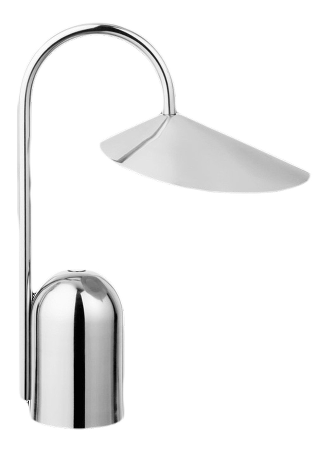 ferm LIVING Verstelbare fotolijst van smoked eikenhout 31 cm - voorkant zilver